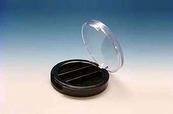 Round and Black Eyeshadow Container 9019B-1